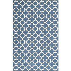 Niebieski wełniany dywan Safavieh Bessa 121x182 cm