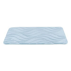 Jasnoniebieski dywanik łazienkowy z pianki pamięciowej 50x80 cm Tropic – Wenko