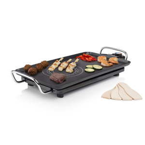 Czarny elektryczny grill stołowy Princess Chef Hot-Zone, moc 2500W
