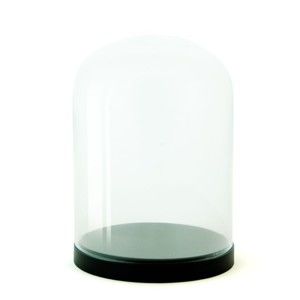 Klosz szklany z podstawką Pleasure Dome Black, 23 cm