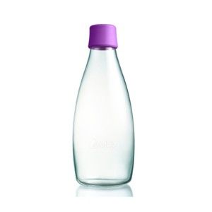 Fioletowa butelka ze szkła ReTap z dożywotnią gwarancją, 800 ml