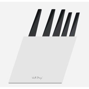 Zestaw 5 noży w białym bloku Vialli Design Volo