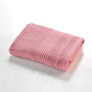 Różowy bawełniany ręcznik frotte 50x90 cm Tendresse – douceur d'intérieur