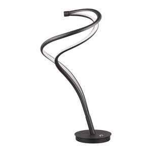 Czarna lampa stołowa LED z metalowym kloszem (wys. 56 cm) Nala – Trio Select