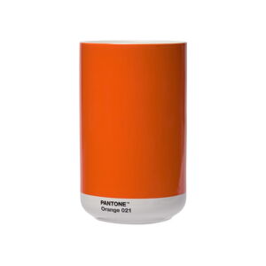 Pomarańczowy wazon ceramiczny - Pantone