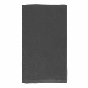 Ciemnoszary bawełniany ręcznik Boheme Alfa, 30x50 cm