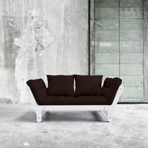 Sofa rozkładana Karup Design Beat White/Brown