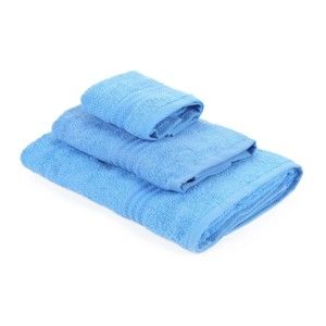 Zestaw 3 niebieskich ręczników Rainbow