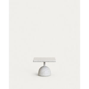 Biały stolik z lastryko 48x48 cm Saura – Kave Home