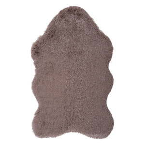Brązowy dywan ze skóry ekologicznej Floorist Soft Bear, 160x200 cm