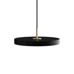 Czarna lampa wisząca LED ze ściemniaczem z metalowym kloszem ø 31 cm Asteria Plus Mini – UMAGE