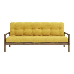 Żółta rozkładana sofa 205 cm Knob – Karup Design