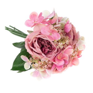 Bukiet ze sztucznych hortensji i róż Dakls Pessa