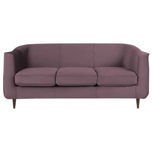 Fioletowa aksamitna sofa Kooko Home Glam, 175 cm