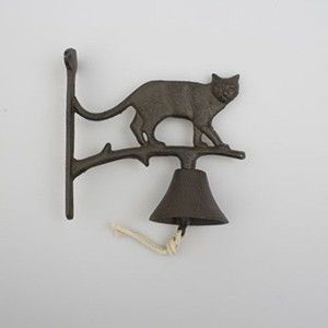 Żeliwny dzwonek ścienny Dakls Cat