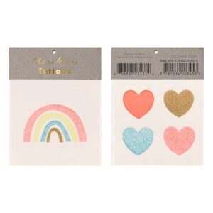 Tatuaże dla dzieci Rainbow & Hearts – Meri Meri