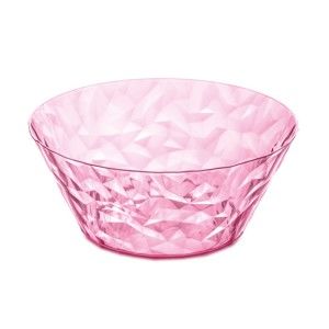 Różowa plastikowa misa sałatkowa Tantitoni Crystal, 700 ml