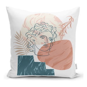 Poszewka na poduszkę Minimalist Cushion Covers Drawing Face Post Modern, 45x45 cm
