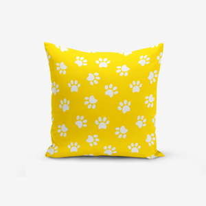 Żółta poszewka na poduszkę z domieszką bawełny Minimalist Cushion Covers Background Pati, 45x45 cm