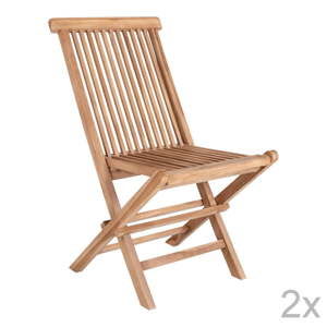 Drewniane krzesła ogrodowe zestaw 2 szt. Toledo – House Nordic