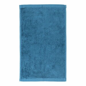 Niebieski bawełniany ręcznik kąpielowy Boheme Alfa, 70x140 cm