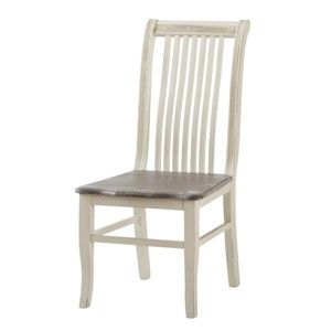 Kremowe krzesło z drewna topoli Livin Hill Pesaro