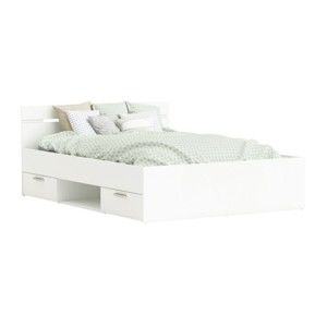 Białe łóżko Demenyere Tim, 140x200 cm
