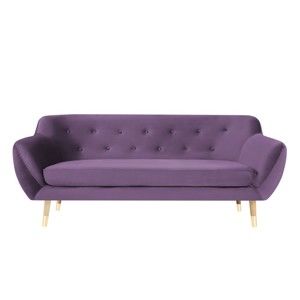 Fioletowa sofa 3-osobowa Mazzini Sofas Amelie