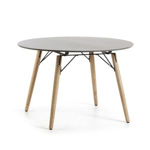 Stół z jasnoszarym blatem La Forma Tropo, Ø 120 cm