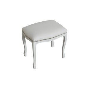 Biały stołek tapicerowany Azucar