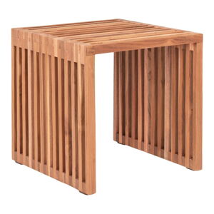 Stolik z litego drewna tekowego 40x40 cm Pego – House Nordic