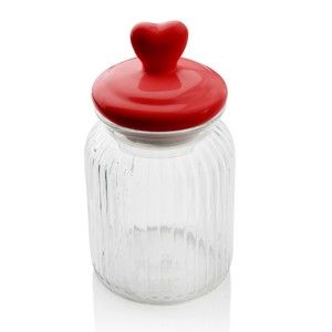 Pojemnik szklany z serduszkiem Sabichi Heart, 900 ml
