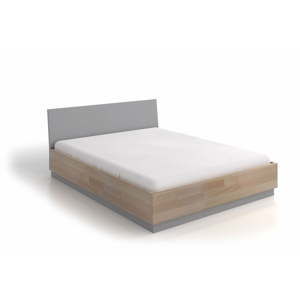 Łóżko dwuosobowe z bukowego i sosnowego drewna SKANDICA Finn BC, 200x200 cm