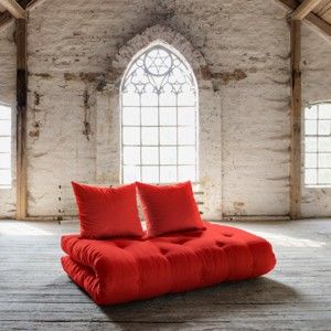Sofa rozkładana Karup Shin Sano Natur/Red