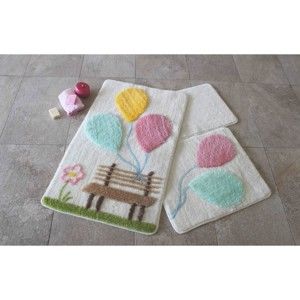 Zestaw 3 dywaników łazienkowych Alessia Balon Pink
