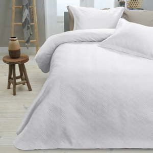Biała narzuta na łóżko z 2 poszewkami na poduszkę Dreamhouse Jack, 260x250 cm