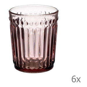 Zestaw 6 fioletowych szklanek do whisky InArt Purple, 227 ml