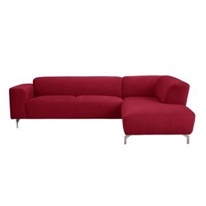 Czerwony narożnik prawostronny Windsor & Co Sofas Orion