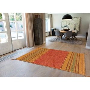 Bawełniany ręcznie wykonany dywan Arte Espina Navarro 2918 Terra, 130x190 cm