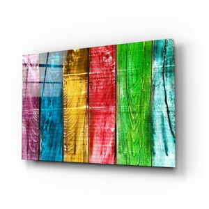Szklany obraz Insigne Colored Wood, 110x70 cm