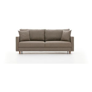 Jasnobrązowa rozkładana sofa 210 cm Eva – Artie