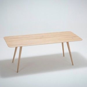 Stół z litego drewna dębowego Gazzda Stafa, 200x90 cm