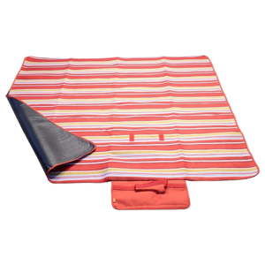 Czerwony koc piknikowy Cattara Fleece, 150x135 cm