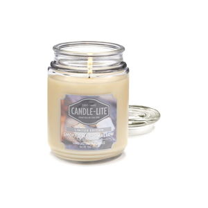 Świeczka w szkle o zapachu pieczonego marshmallow Candle-Lite, 110 h