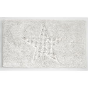 Biały bawełniany dywanik łazienkowy Kela Lindano, 70x120 cm