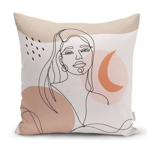 Poszewka na poduszkę Minimalist Cushion Covers Drawing Woman, 45x45 cm