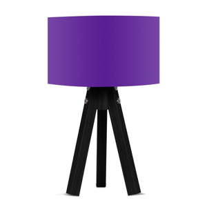 Lampa stołowa z fioletowym abażurem Kate Louise Blackie