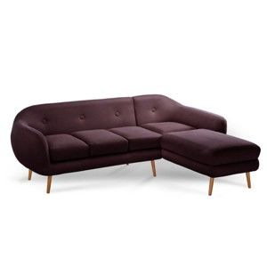 Brązowa sofa narożna Scandi by Stella Cadente Maison, prawostronna