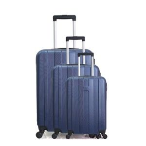 Zestaw 3 niebieskich walizek na kółkach Hero Atlanta