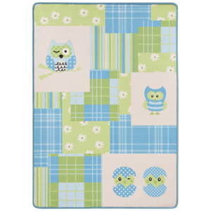 Niebiesko-zielony dywan dziecięcy Zala Living Owl, 100x140 cm